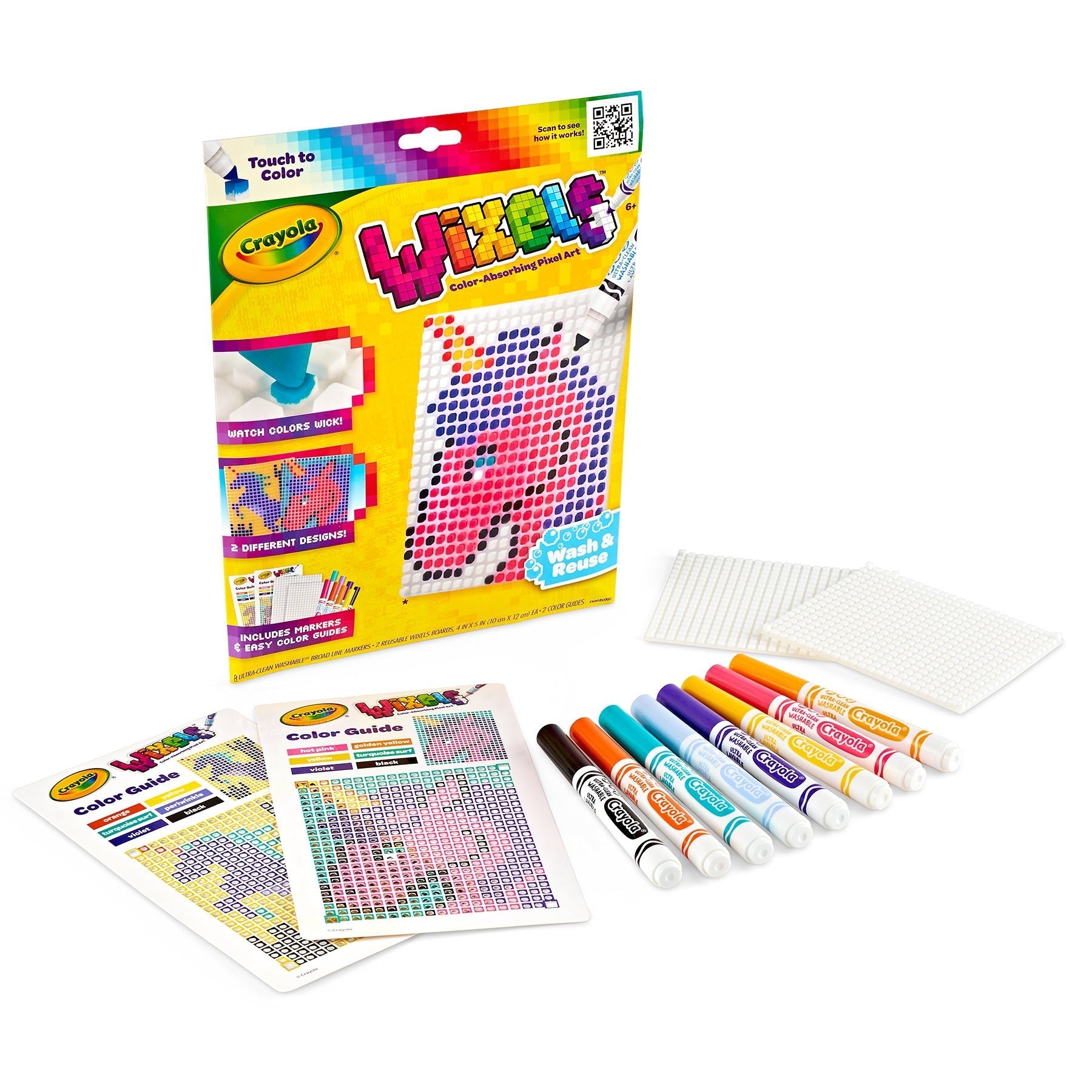 Crayola Wixels Unicorn Pixel Art Kit with Markers