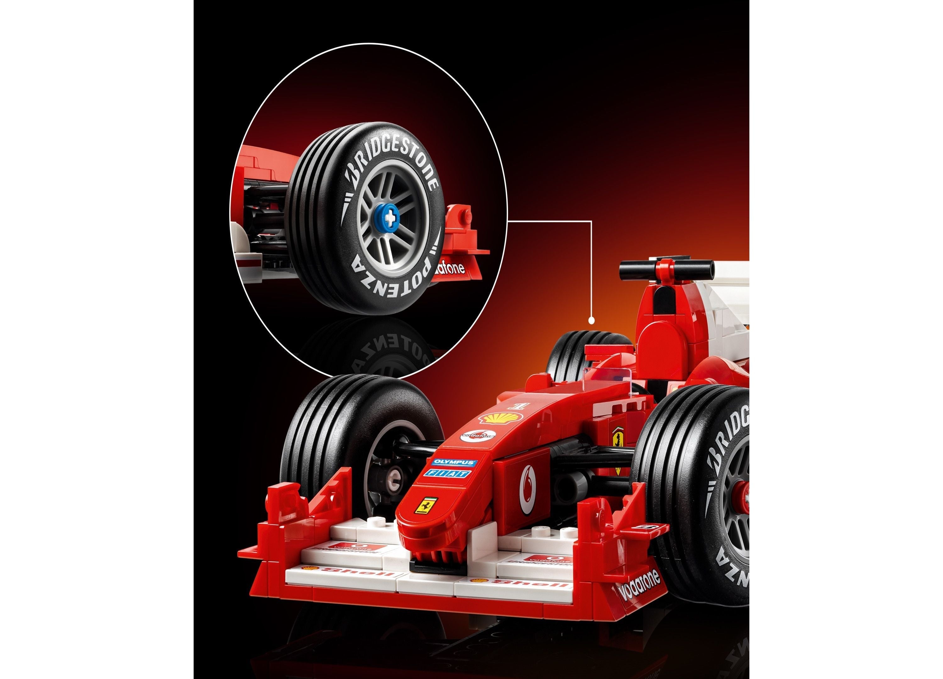 LEGO® Icons Ferrari F2004 Michael Schumacher F1 Car Model Building Set, 11375