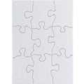 Hygloss DIY Compoz-A-Puzzle, 24-Pack Rectangular Jigsaw - 9 pc Each