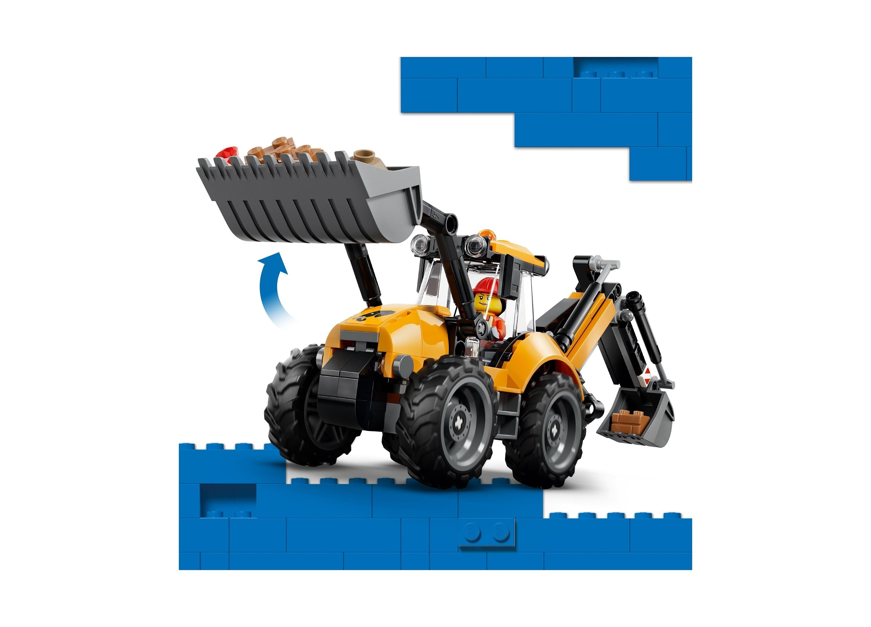 LEGO City Backhoe Loader 301-Piece Building Set