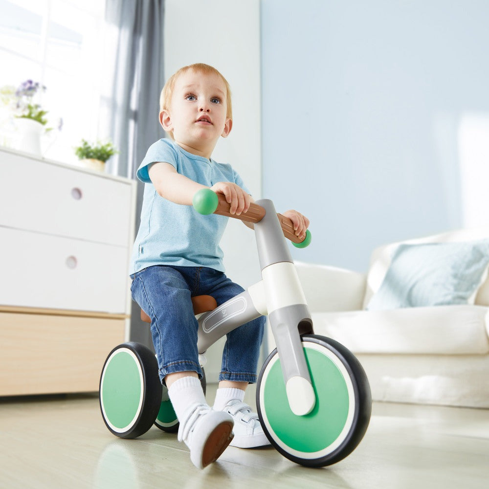 Hape - First Ride Balance Bike - Light Green - Lightweight 3 Wheeled Tricycle