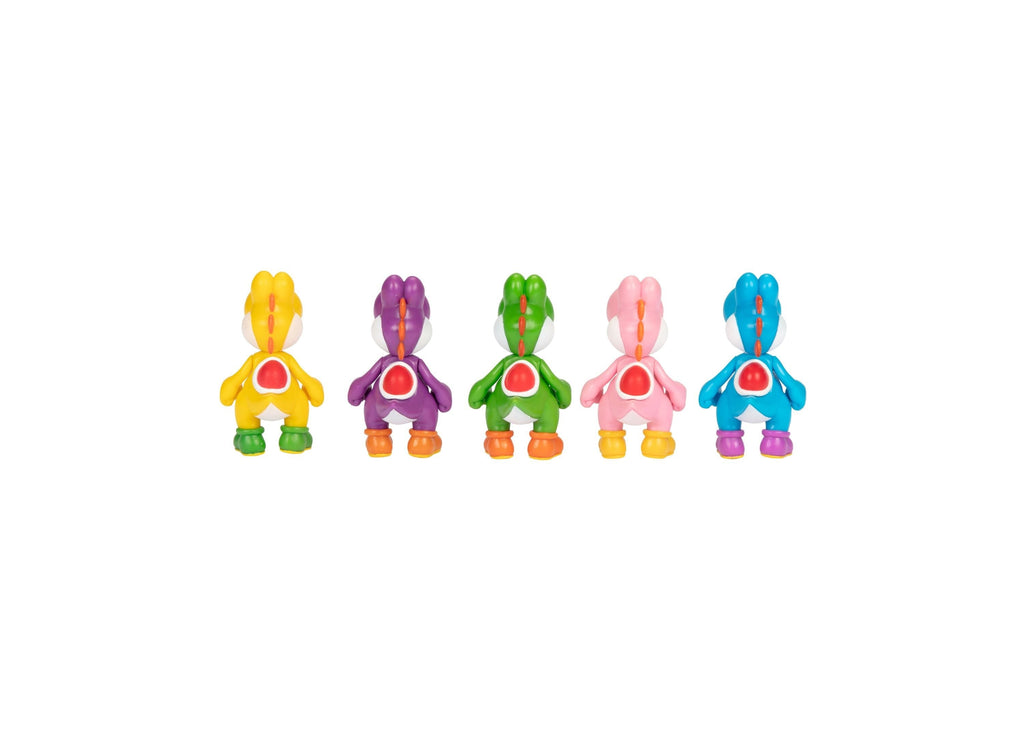SUPER MARIO Yoshi Multipack 5-Inch Collectible Figure Set