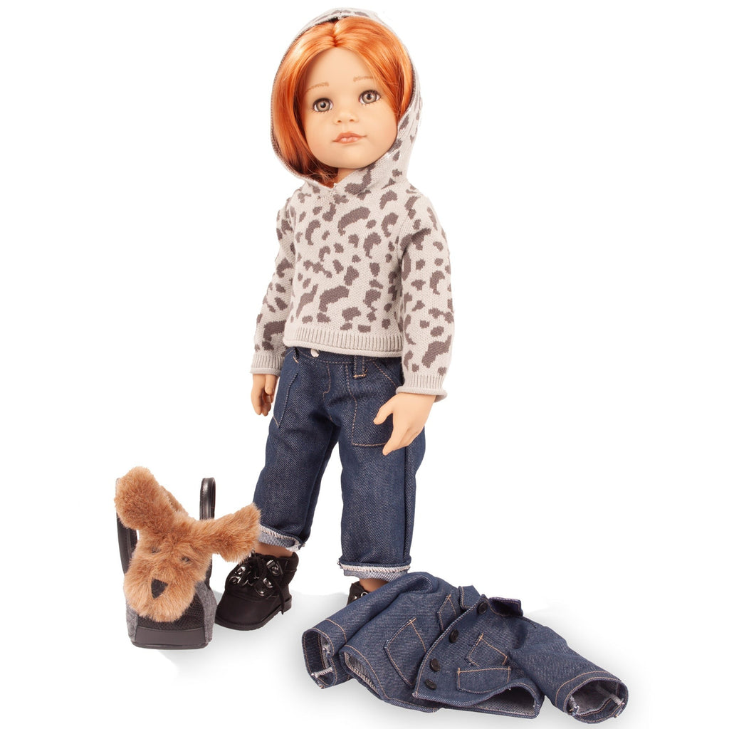 Gotz Hannah & Her Dog Polly 19.5-Inch Standing Poseable Doll Set