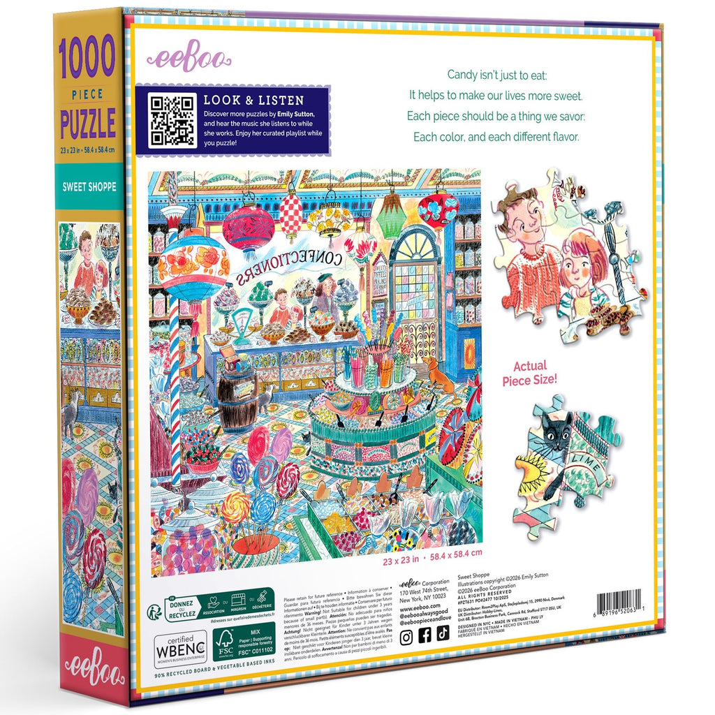 Piece&Love Sweet Shoppe 1000-Piece Jigsaw Puzzle