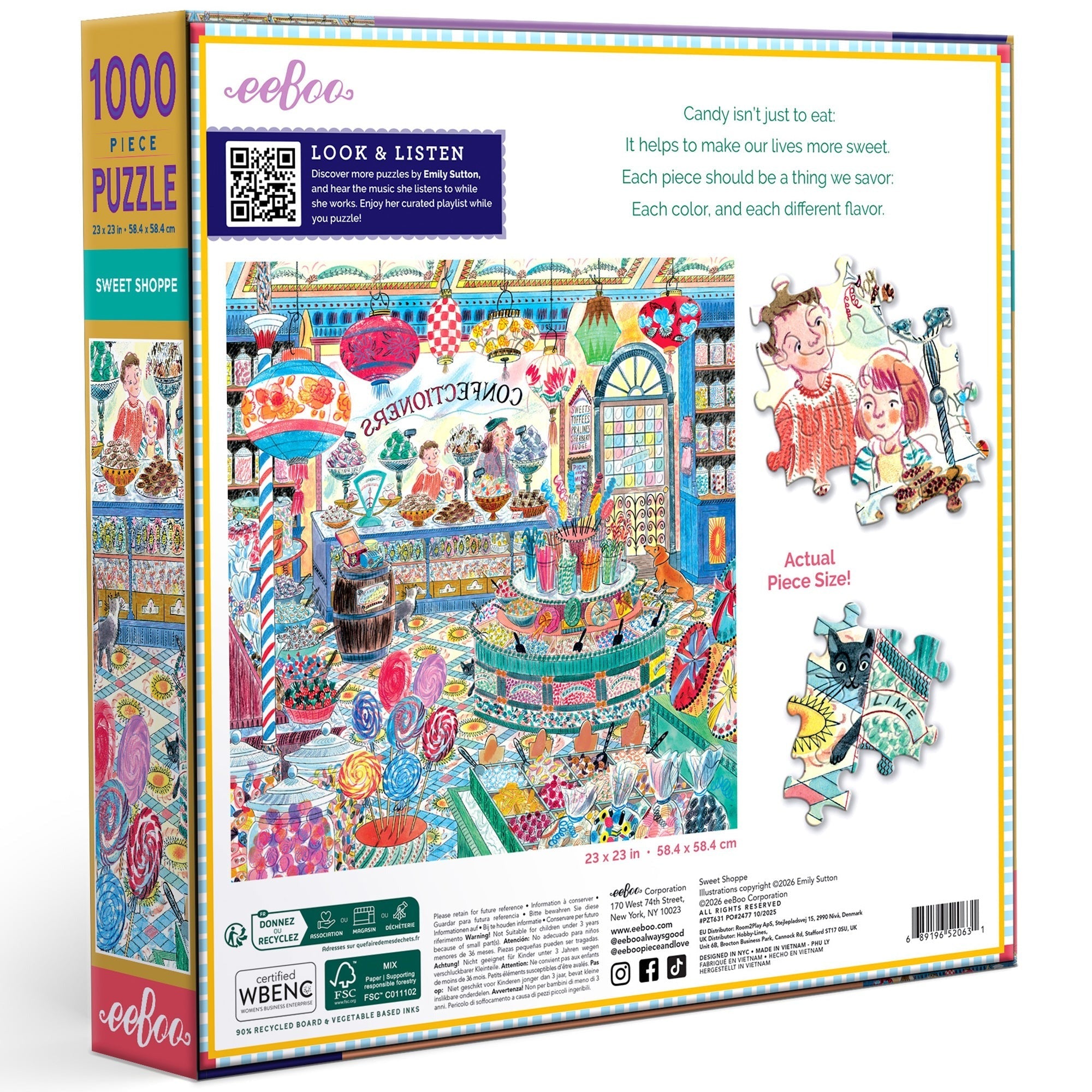 Piece&Love Sweet Shoppe 1000-Piece Jigsaw Puzzle