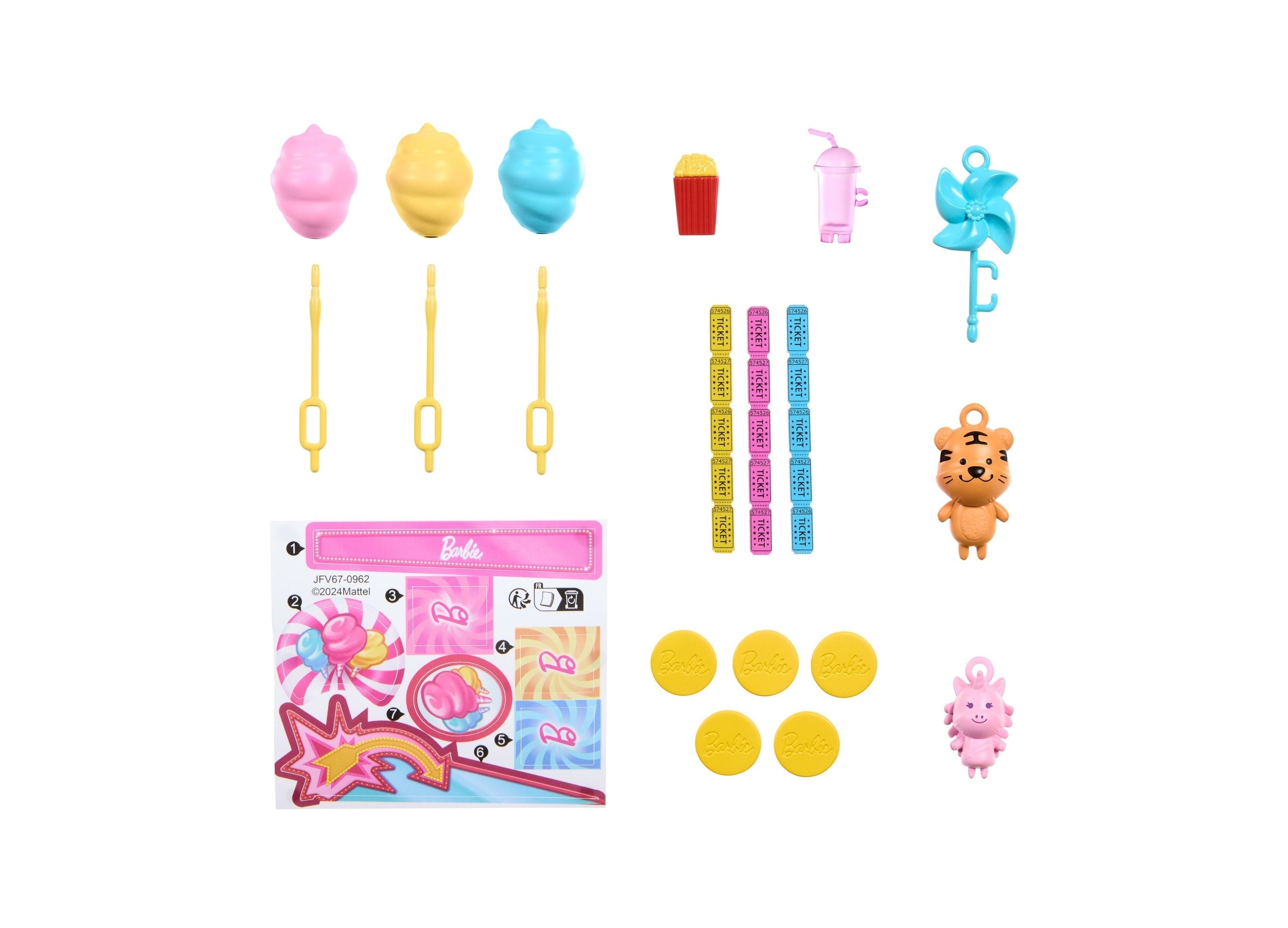 Barbie Mysteries Beach Detectives Malibu Doll and Cotton Candy Game Playset