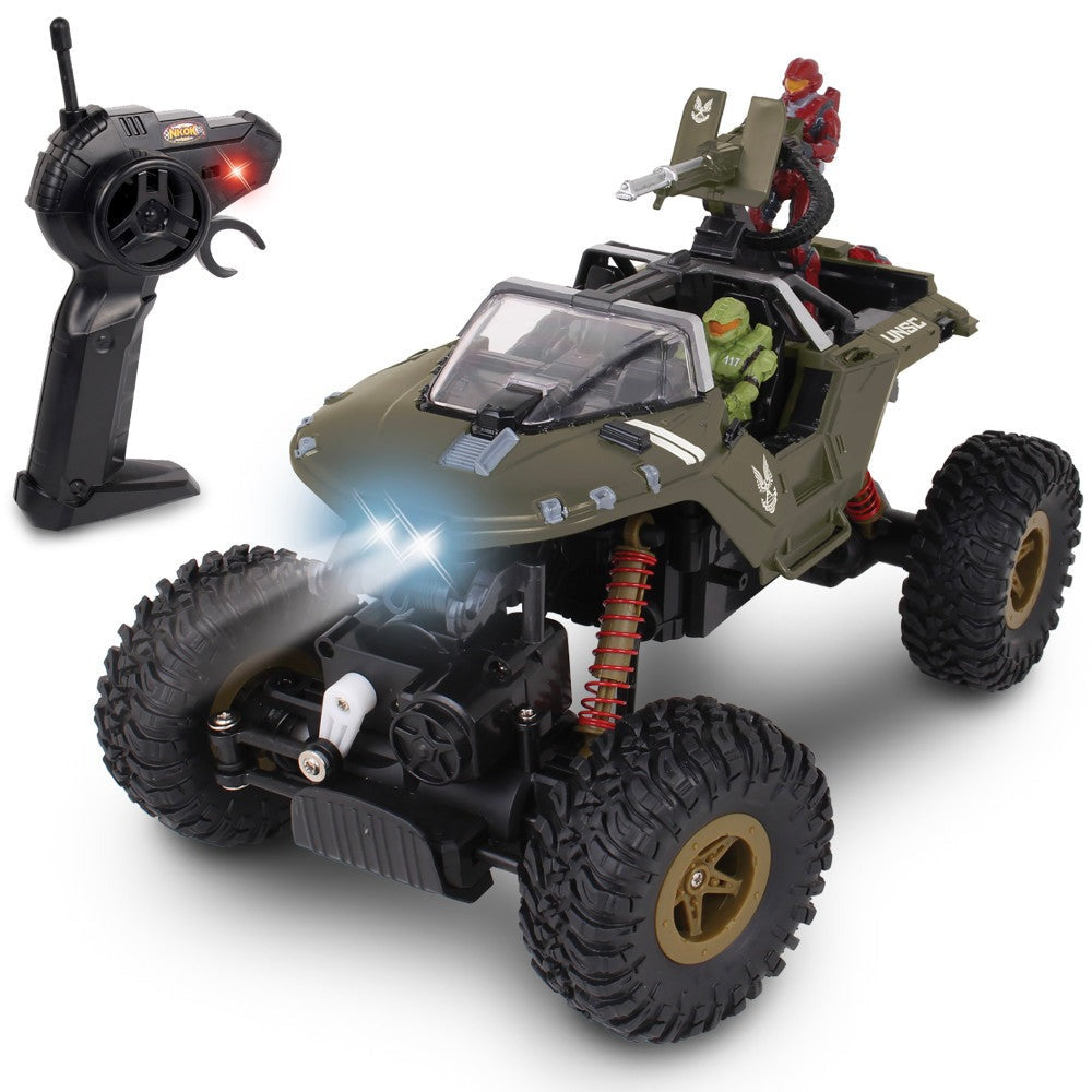 NKOK HALO Infinite RC UNSC Warthog 'Rock Hog' - Master Chief & Spartan - 2.4 GHz Remote Control Vehicle