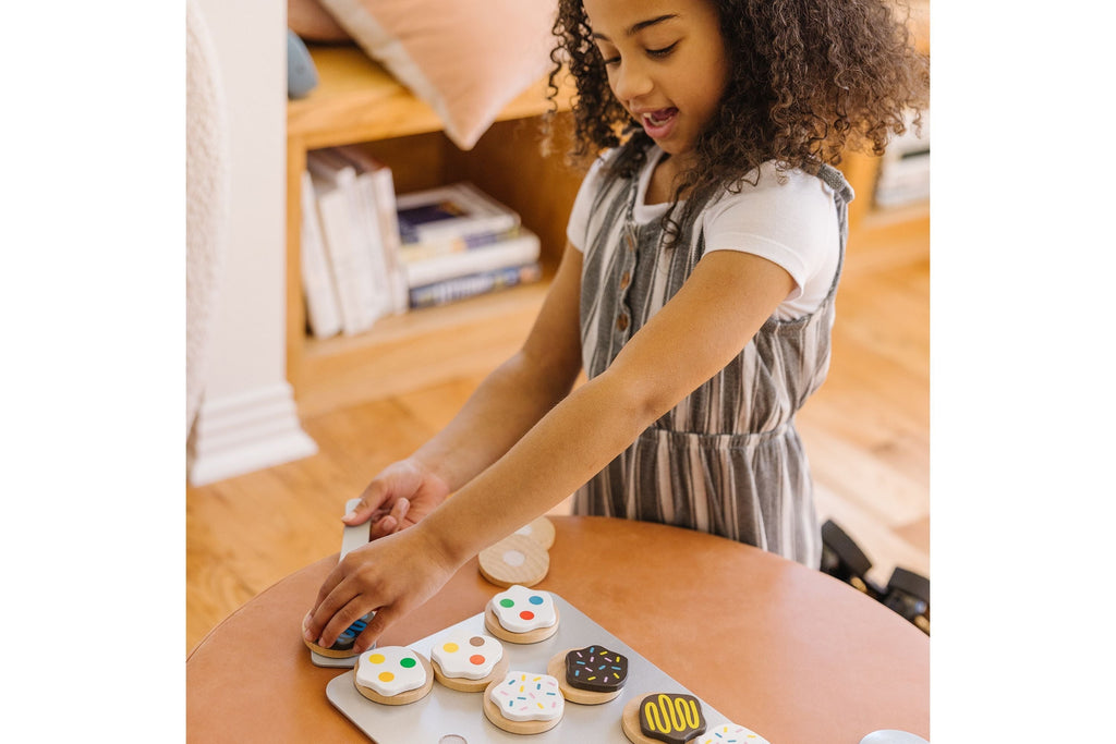 Melissa & Doug Slice and Bake Cookie Set - 29-Piece Wooden Pretend Play Baking Set