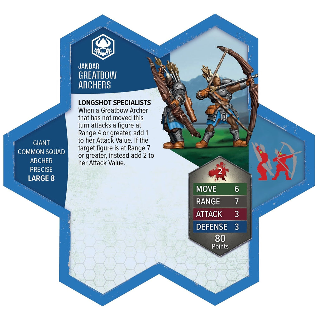 Heroscape Greatbow Archers & Scions Of Icaria Army Expansion - 5 Assembled Unpainted Miniatures