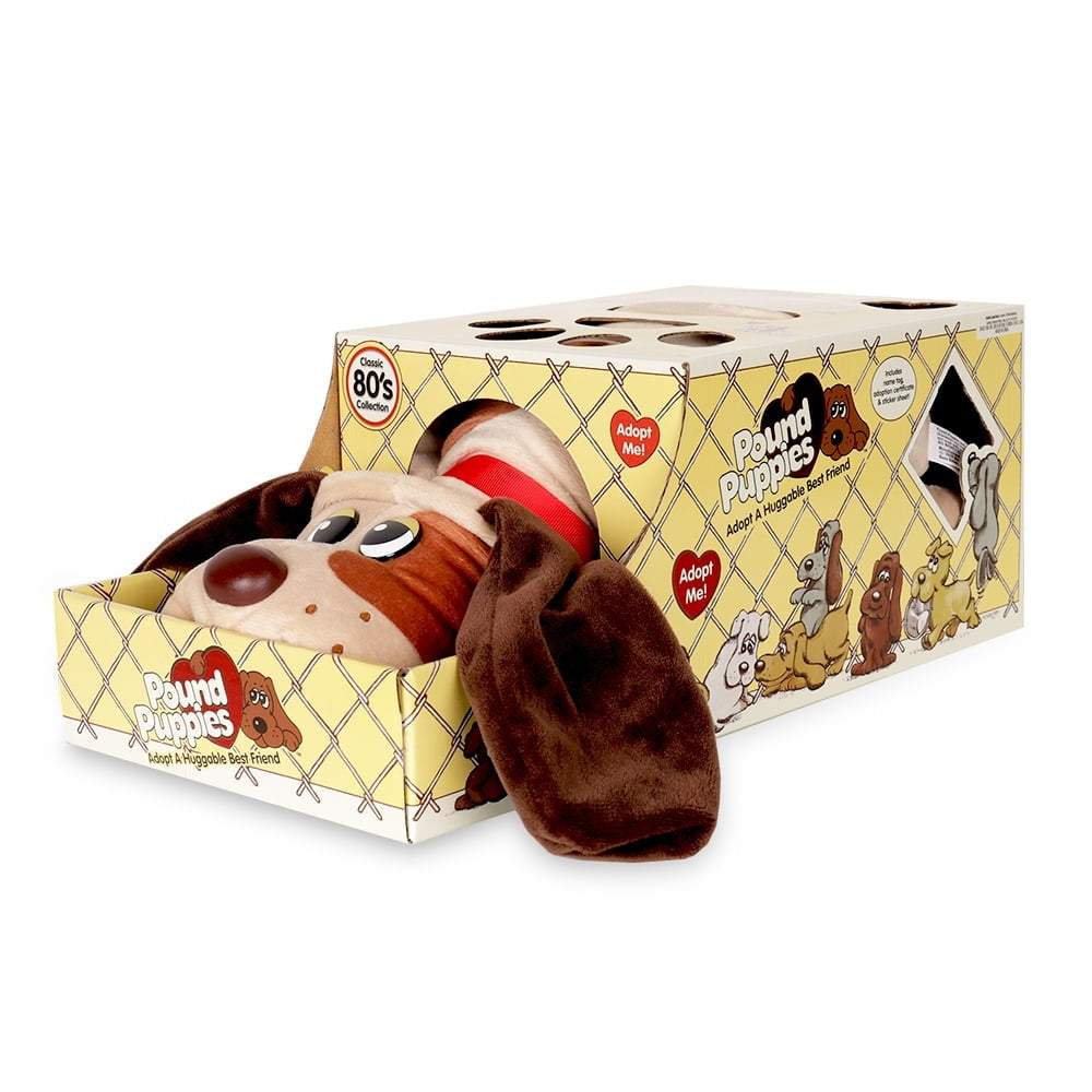 Basic Fun Pound Puppies 17 inch Plush Puppy - Beige with Brown Spots