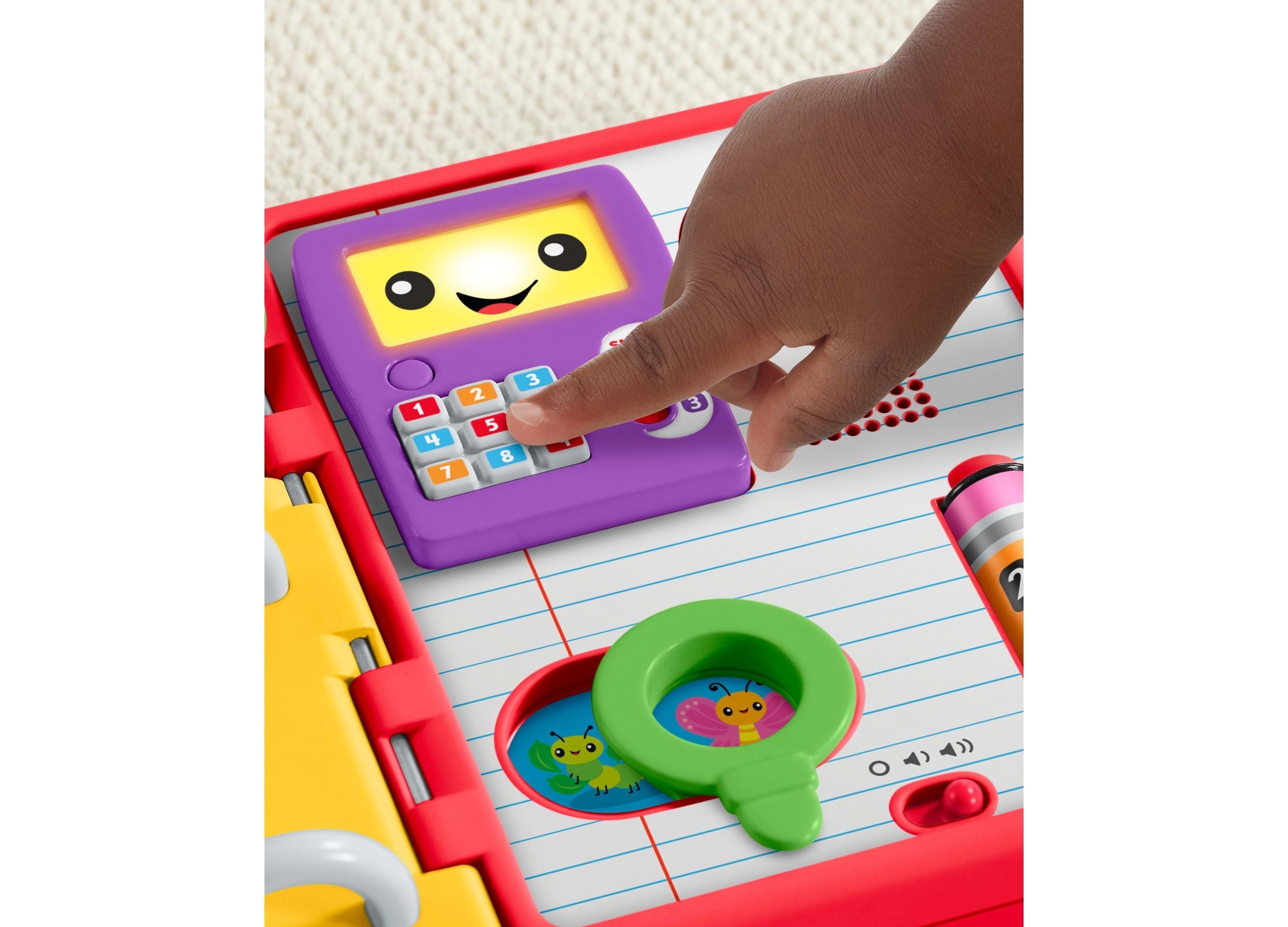 Fisher-Price Laugh And Learn 123 Schoolbook Smart Stages Interactive Learning Book