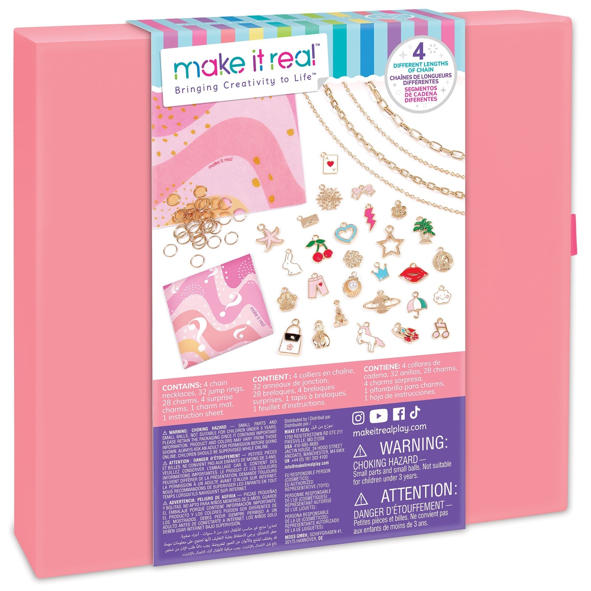 MIR Charm Creativity 70-Piece Jewelry Making Kit