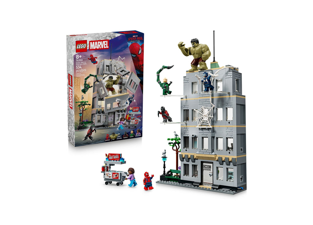 LEGO Marvel Spider-Man vs. Hulk Epic Clash Building Set, 534 Pieces