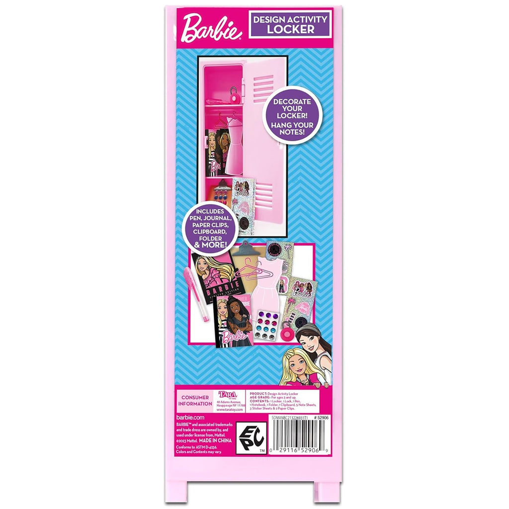Barbie Design Activity Locker 7-Piece Craft Set