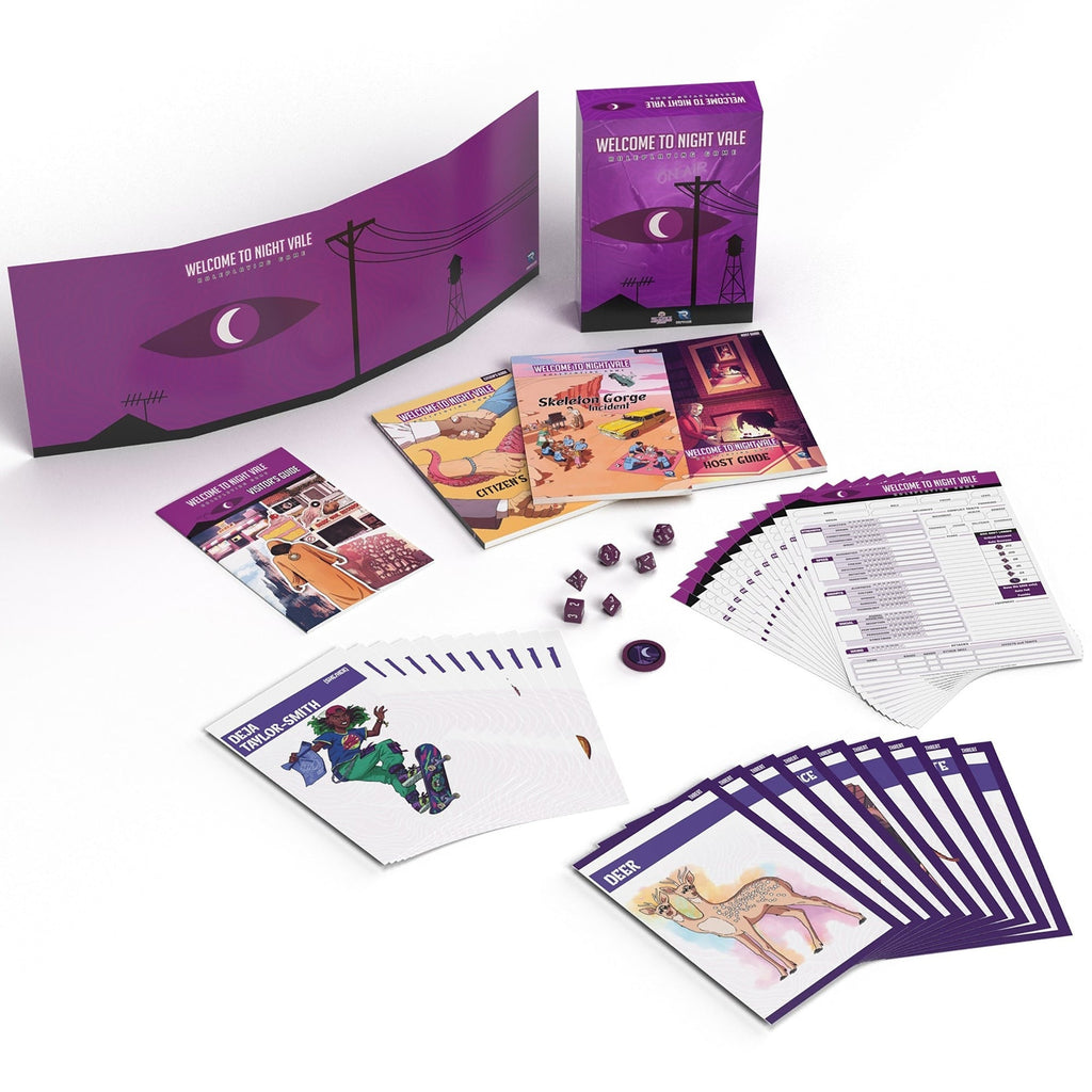 Renegade Games Welcome To Night Vale Roleplaying Game Complete Box Set With Dice, GM Screen & Starter Adventure