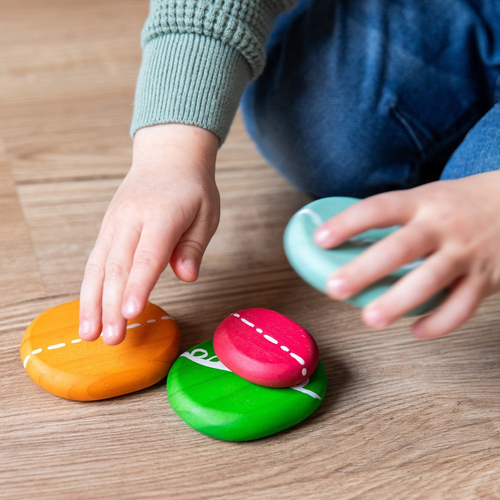 The Freckled Frog Playful Pebbles – Colorful Stacking Set