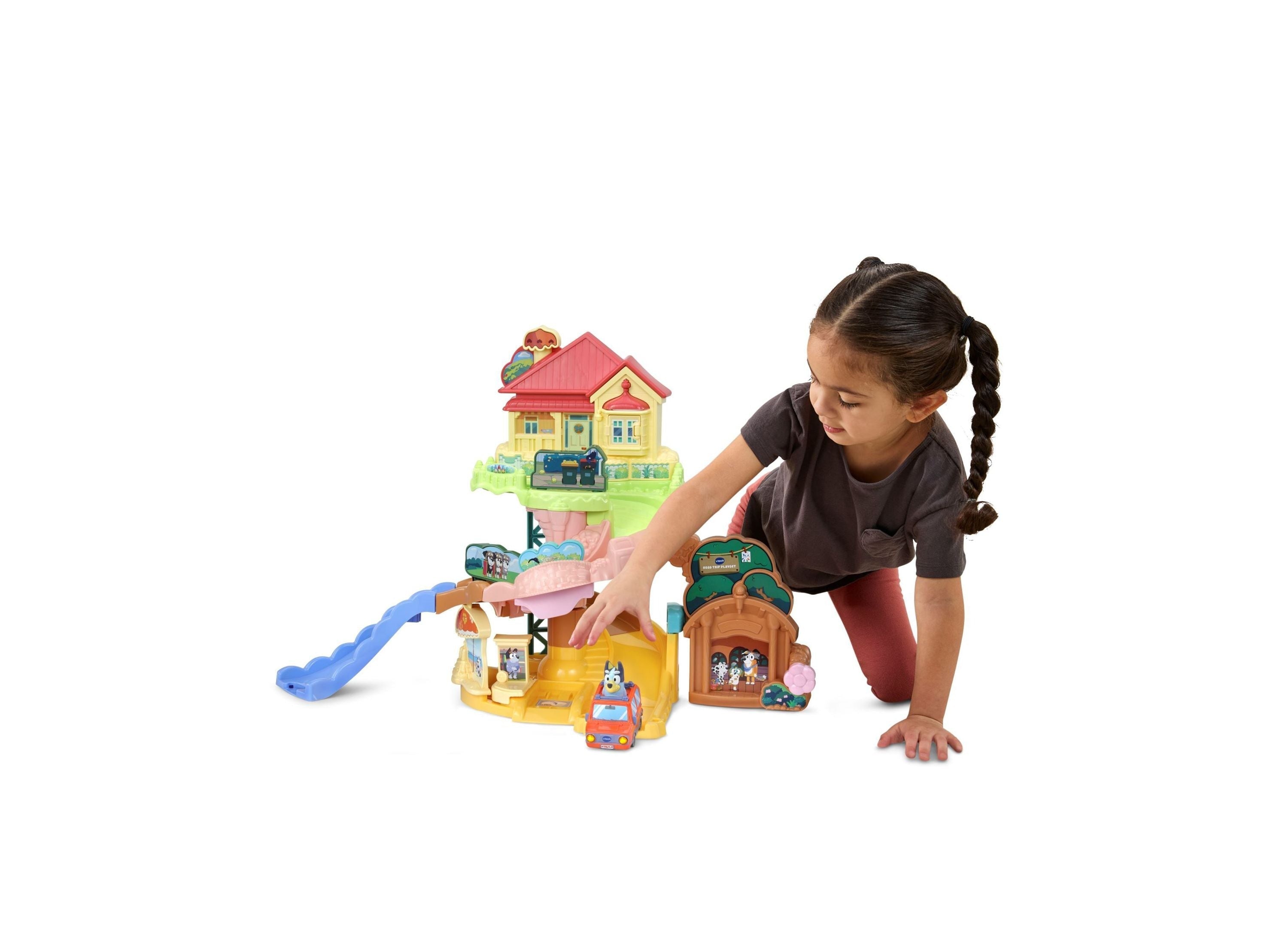 VTech Bluey Road Trip Interactive Playset - DJ Bluey Edition