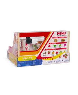 Geoffrey's Toy Box Grill Fry Burger Counter Playset