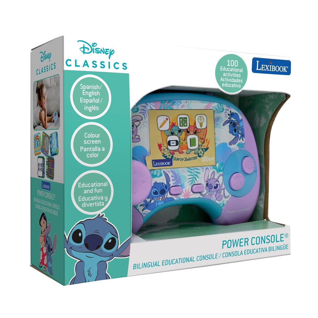 Stitch Bilingual Educational Game Console with 100 Interactive Activities