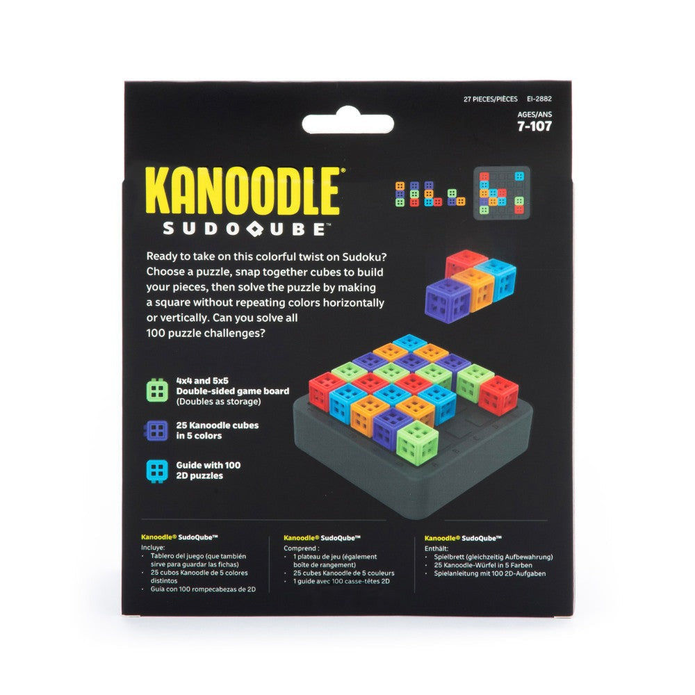 Educational Insights Kanoodle SudoQube Colorful Brainteaser Puzzle - 100 pc