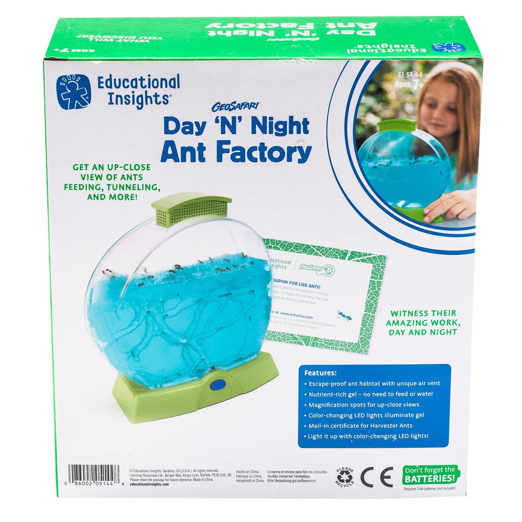Educational Insights Geosafari® Day 'N' Night Ant Farm