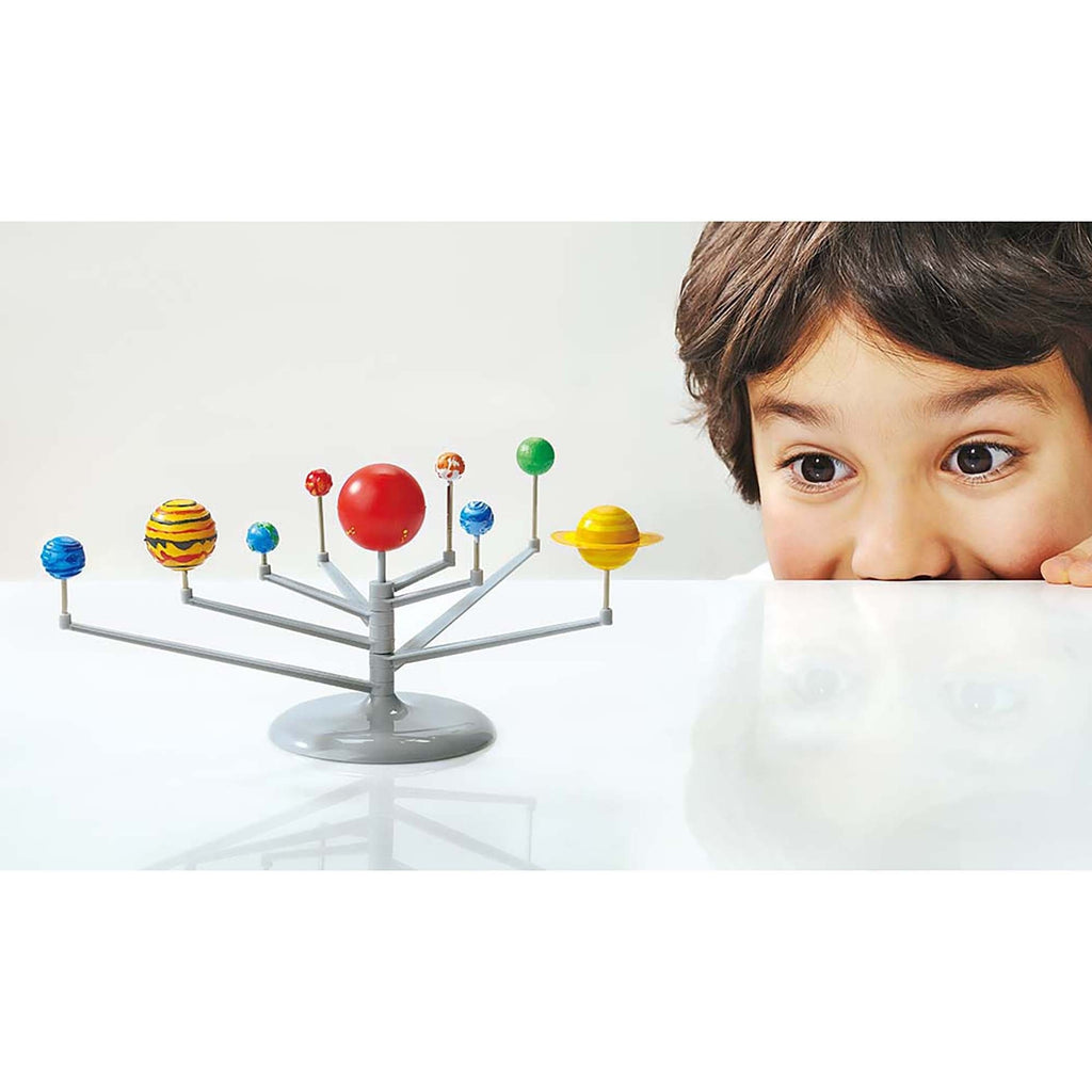 4M KidzLabs Solar System Planetarium Build And Paint Kit With Glow-In-The-Dark Feature