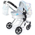 Roma Polly Doll Pram 2-In-1 Convertible Silver Mermaid