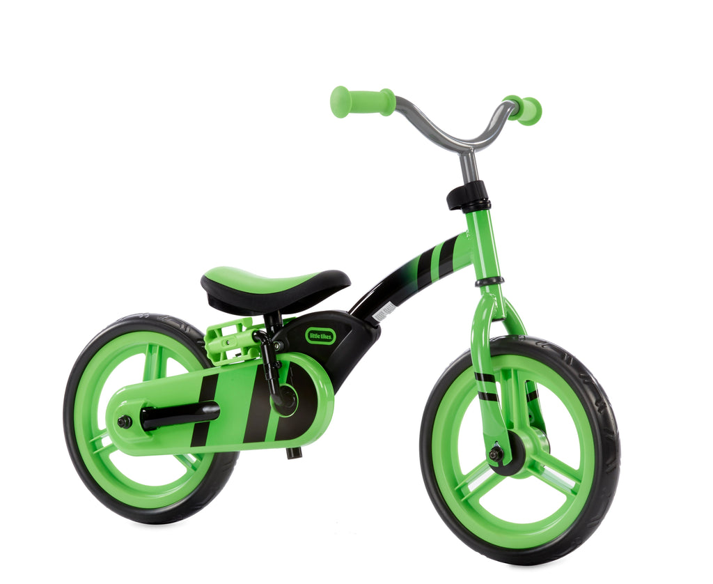 Boys 12 inch Green My First Balance-to-Pedal Convertible Bike