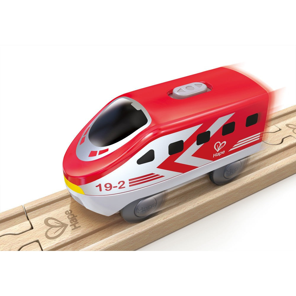 Hape Intercity - Battery-Operated Locomotive Set - Vibrant Colors