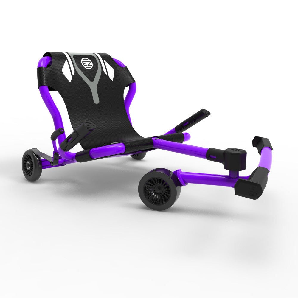EzyRoller Classic X - Purple - Extendable Ride-On Scooter for Kids