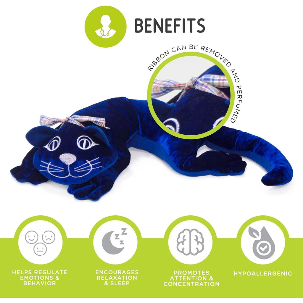 Manimo Weighted Cat Plush 27.5-Inch Therapeutic Sensory Comfort Toy