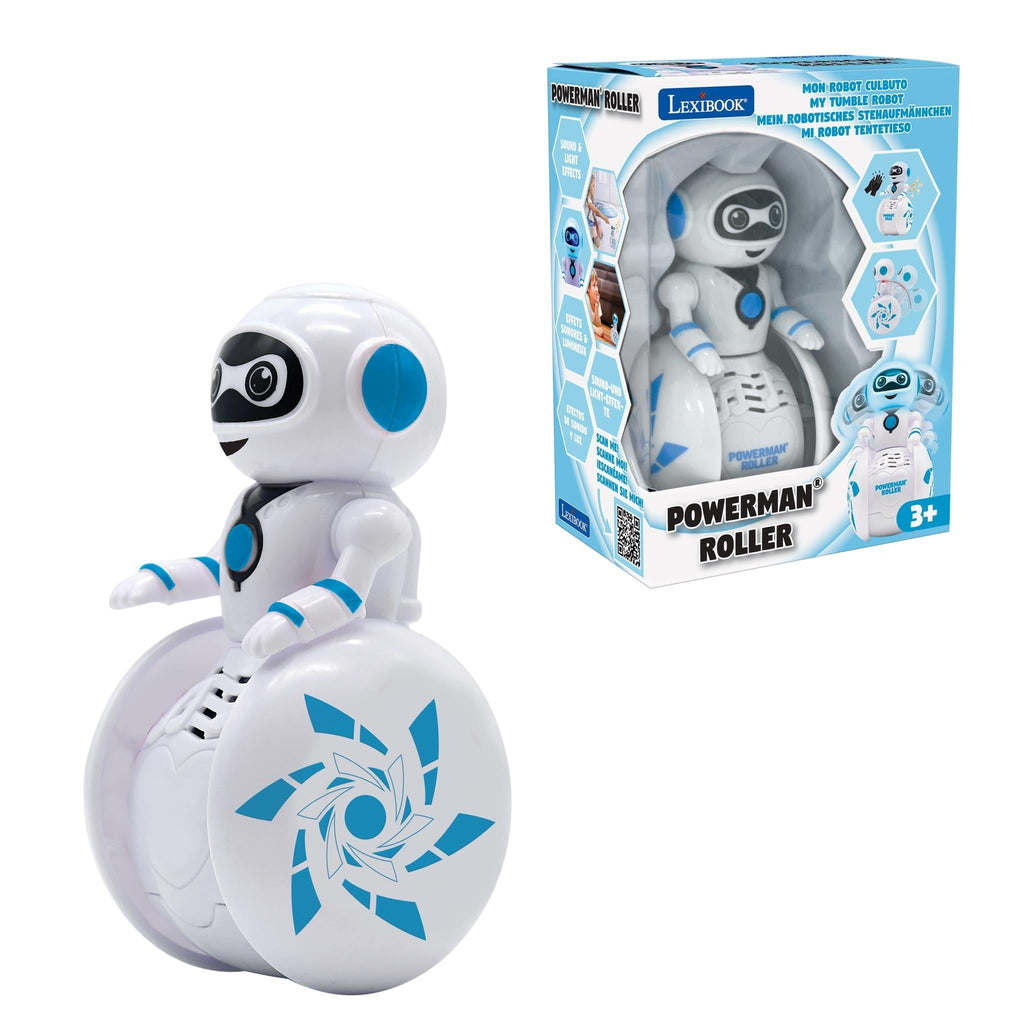 POWERMAN Roller Robot - Interactive One-Wheel Wonder