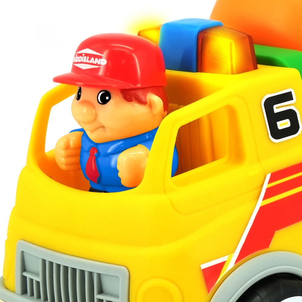 Kiddieland Lights & Sounds Motorized Cement Mixer Toy