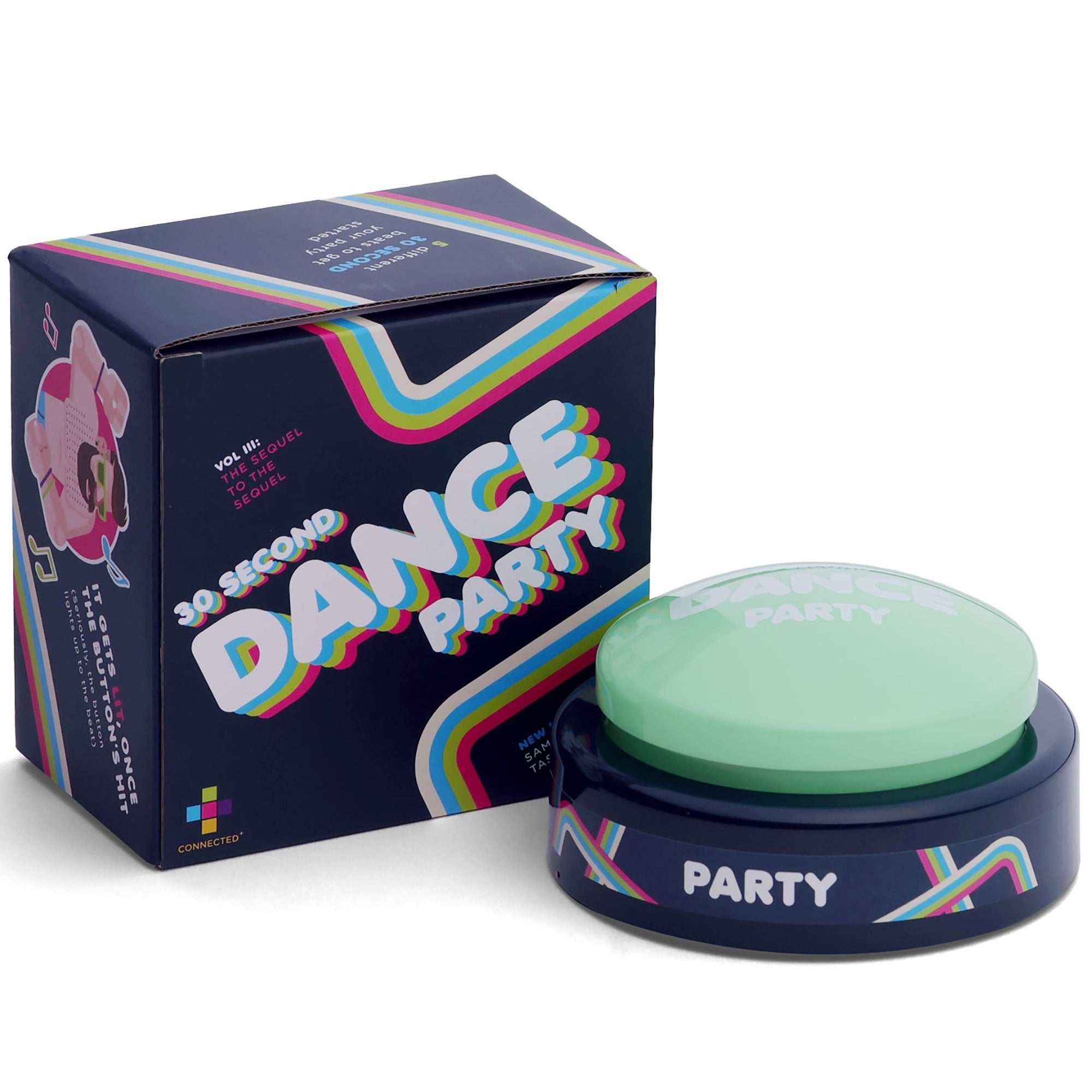 30 Second Dance Party Button Volume 3 Novelty Music Toy With Light-Up Feature