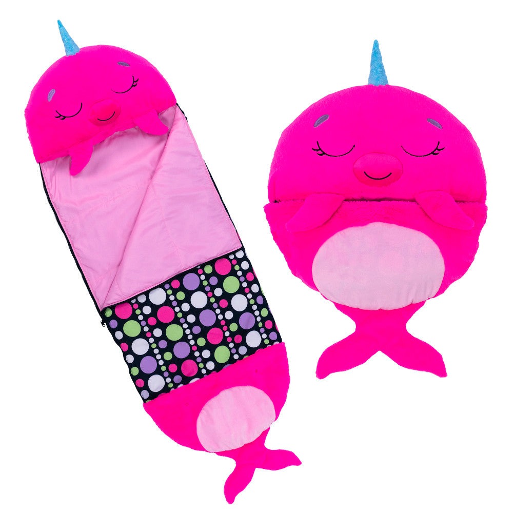 Happy Nappers Large 66 inch Plush Neil The Pink Narwhal - Kids 7+