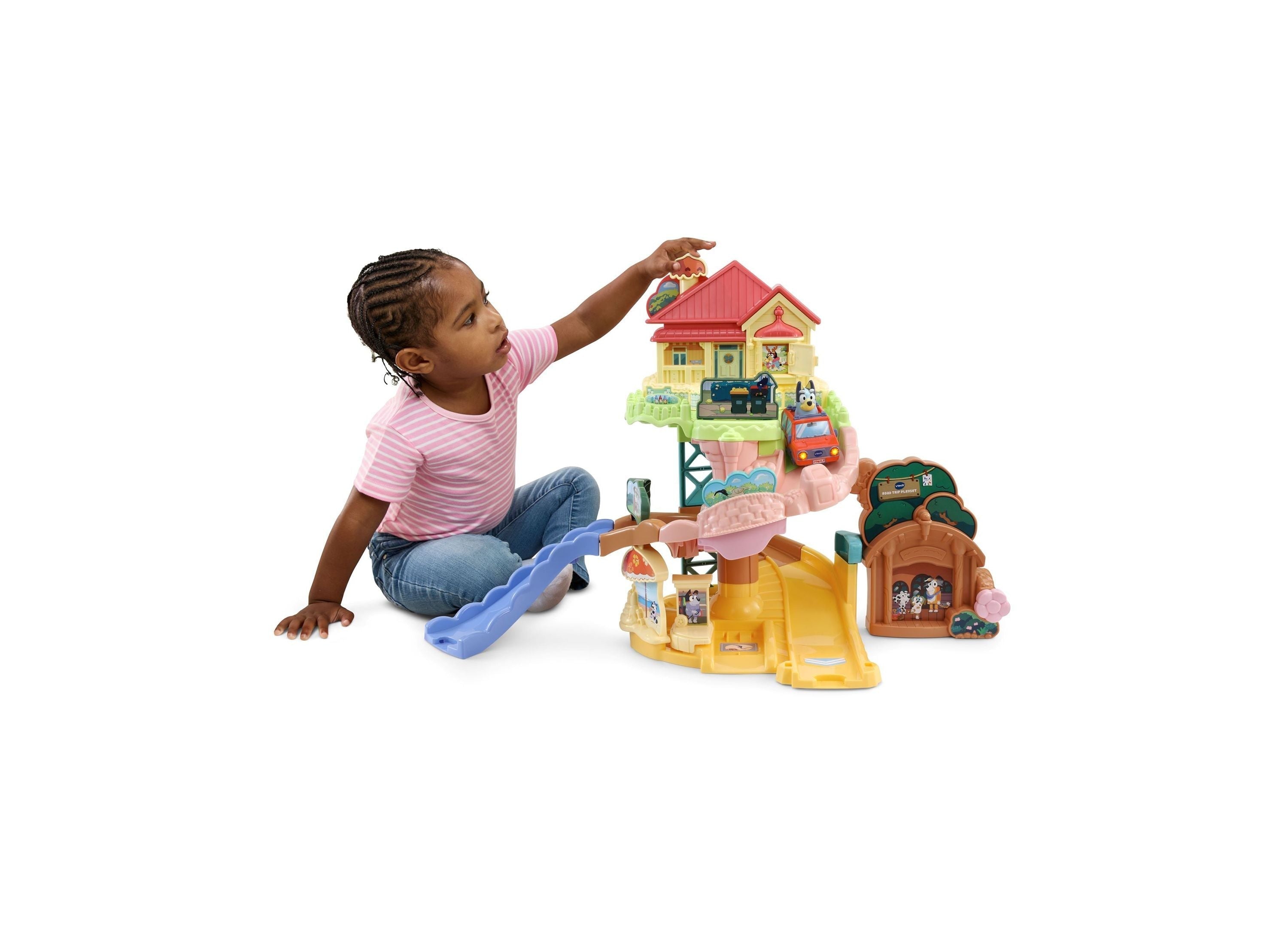 VTech Bluey Road Trip Interactive Playset - DJ Bluey Edition