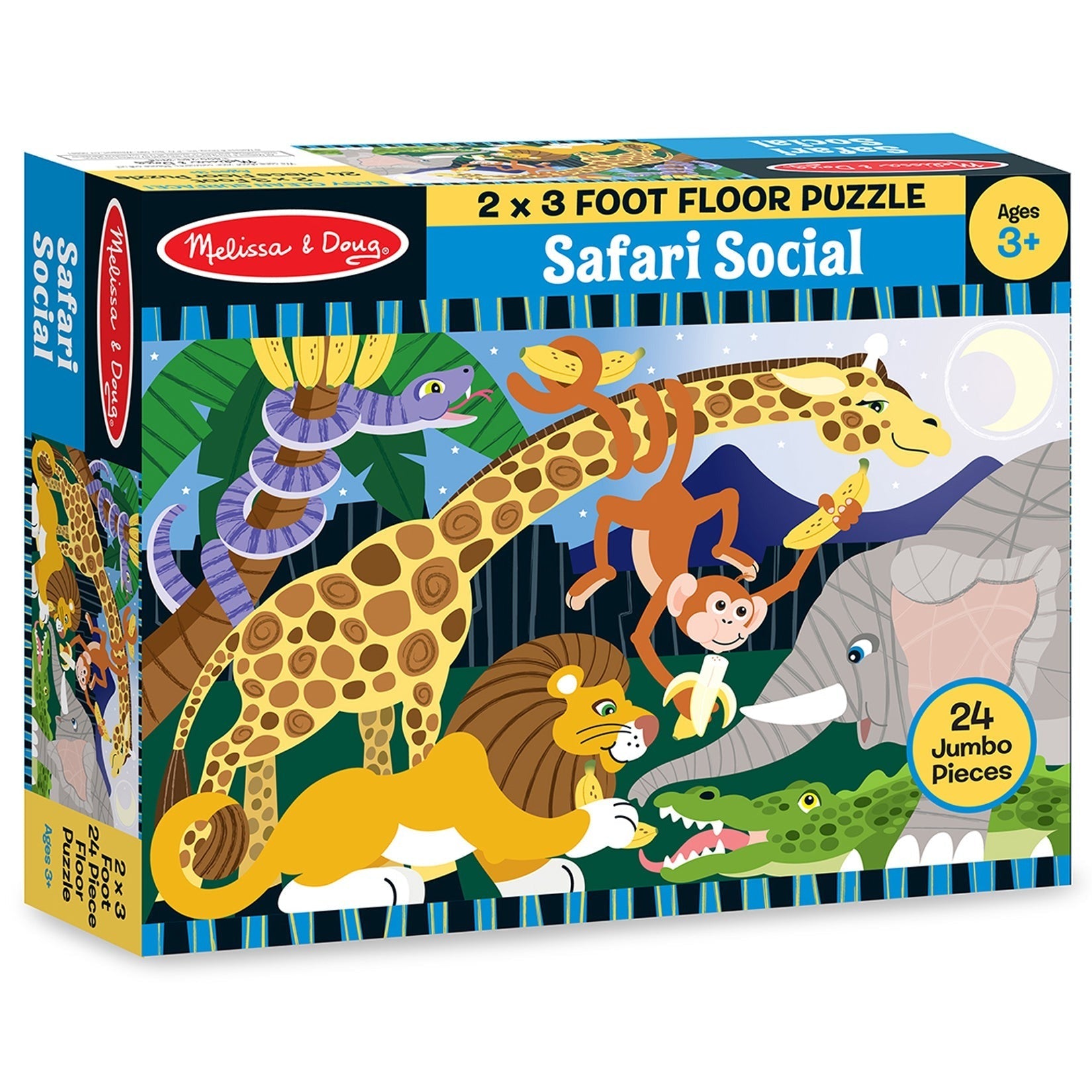 Melissa & Doug Safari Social 24 pc Floor Puzzle