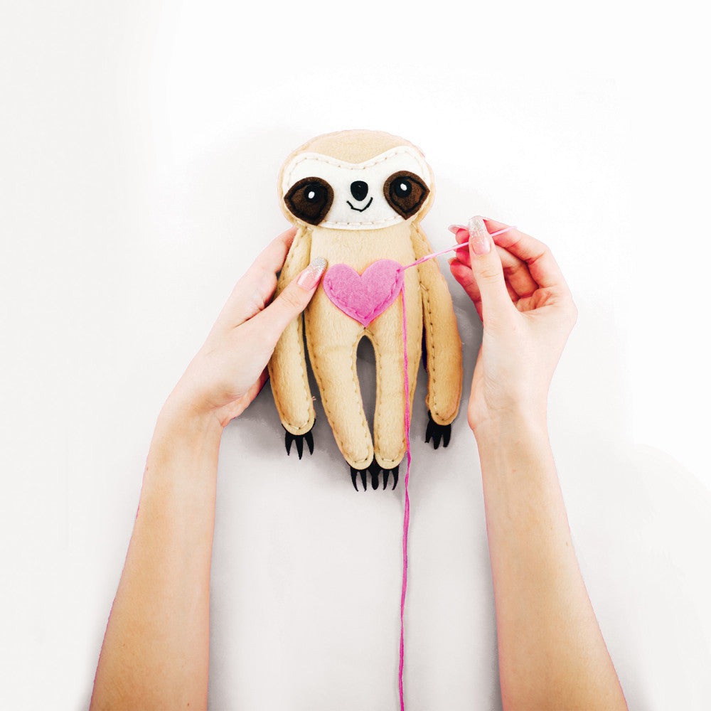 Art 101 DIY Sloth Sewing Kit - Create Your Own Stuffed Animal