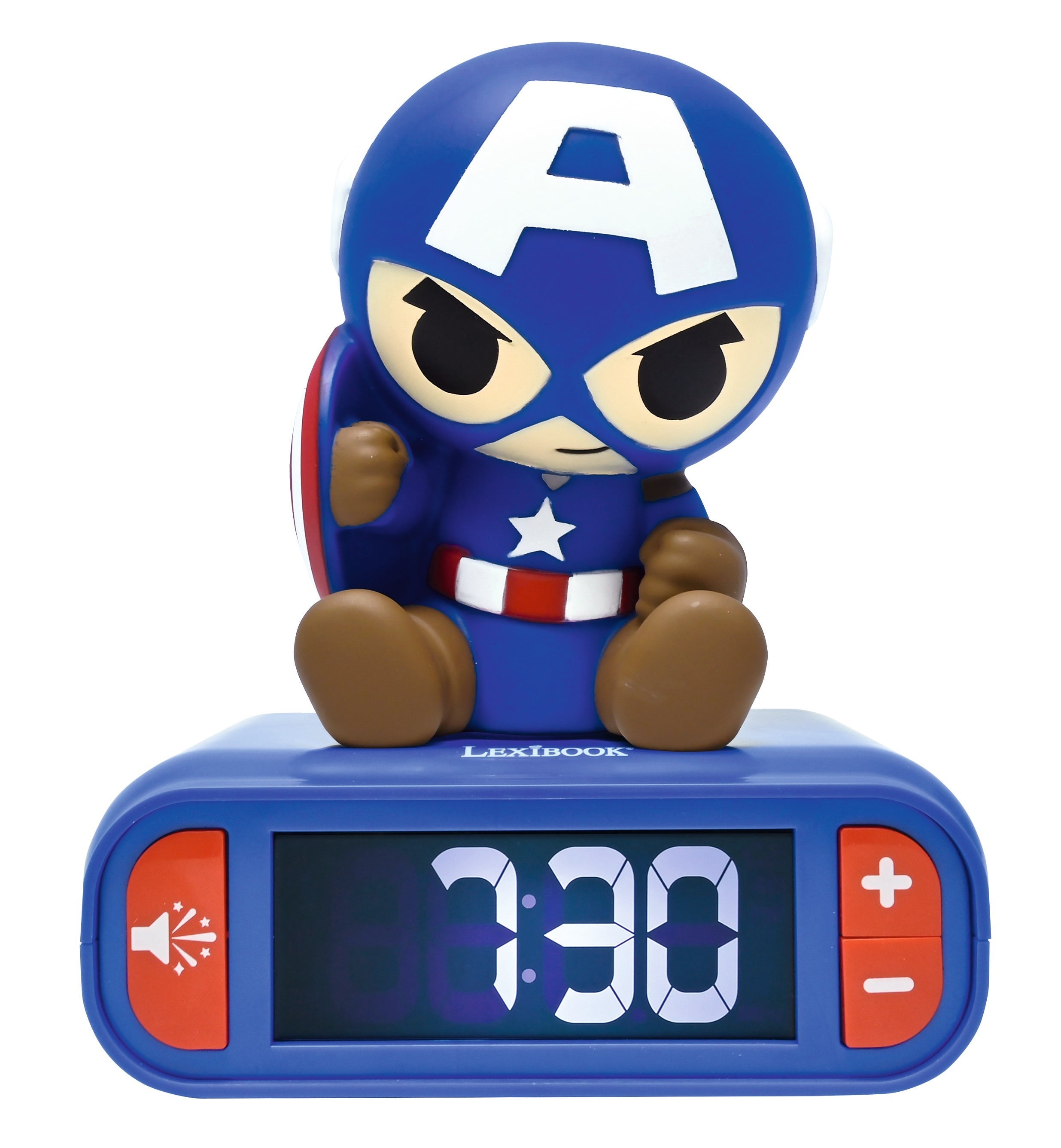 Captain America Night light Alarm Clock with sounds
