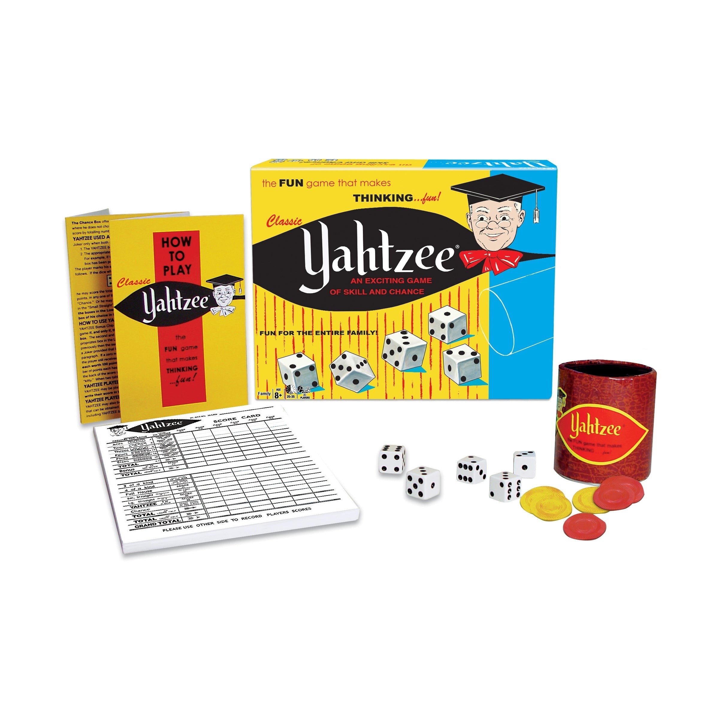 Classic Yahtzee Vintage Dice Game