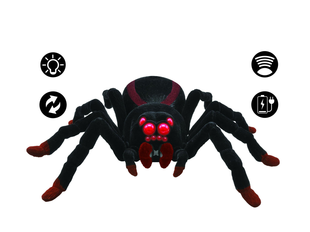Lexibook Realistic Tarantula - Remote Controlled Spider with Light Effects - Black