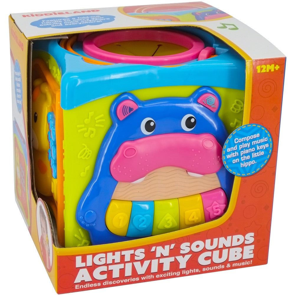 Kiddieland Light & Sound Activity Cube - Music & Animal Play Center