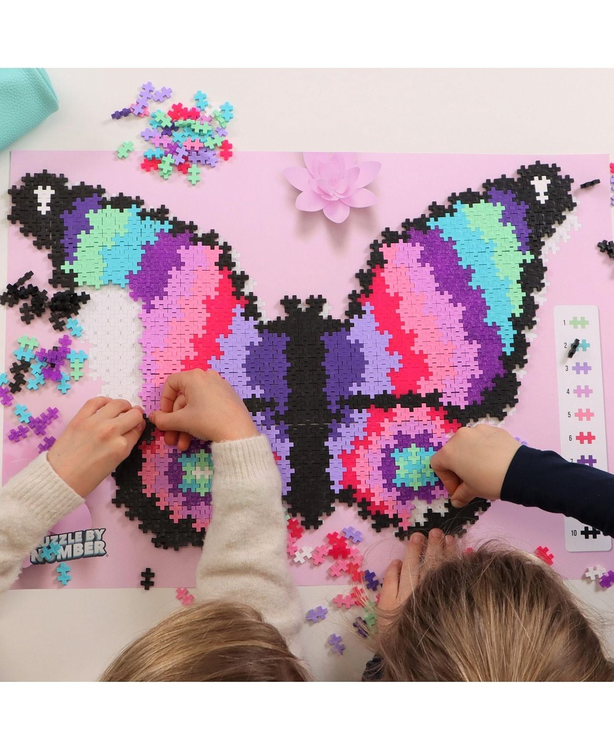 Plus-Plus Puzzle By Number Butterfly Jigsaw - 800 pc