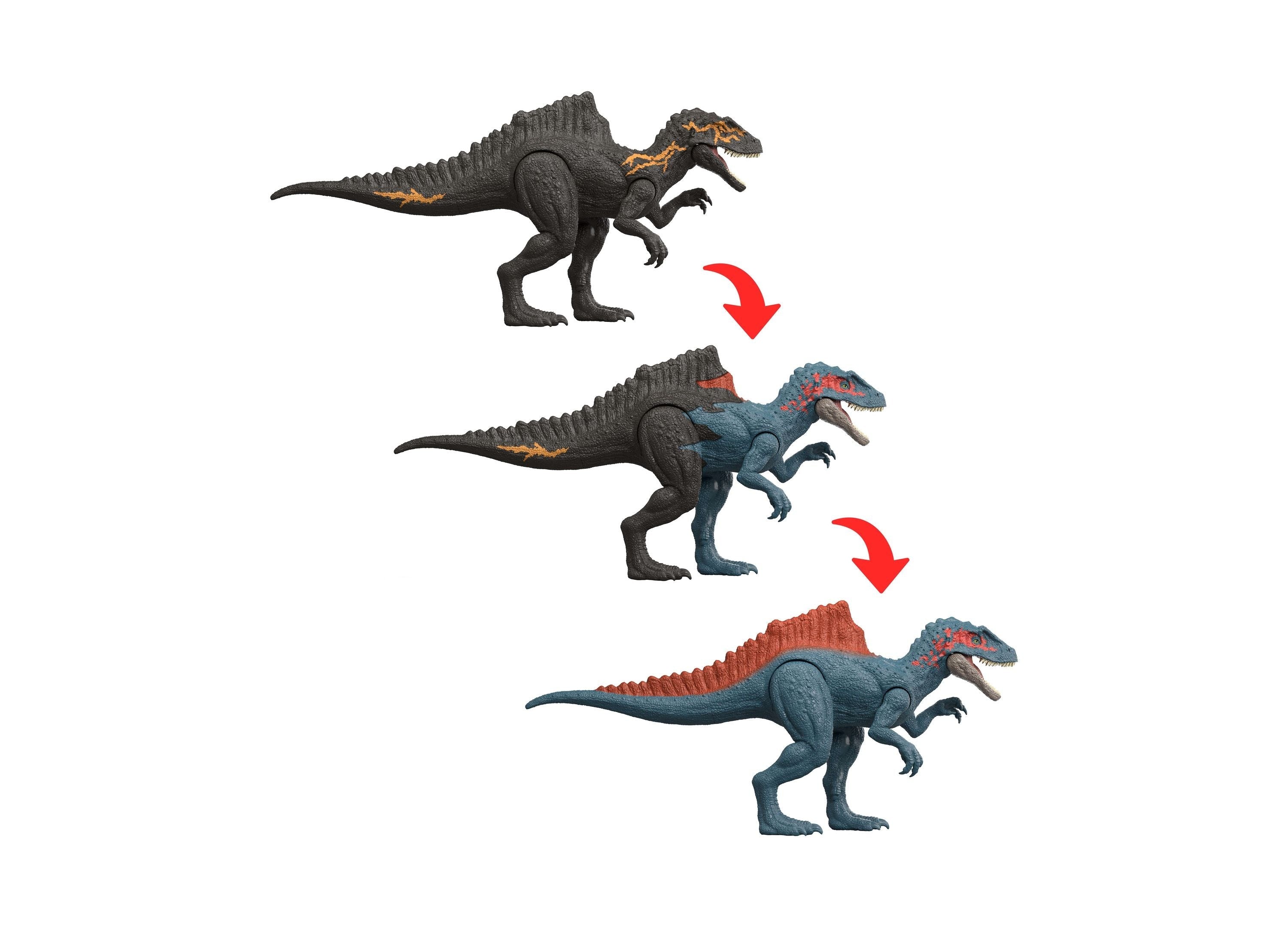 Jurassic World Dino Reveal Deluxe 11-Inch Color Change Dinosaur Figure