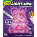 Crayola Creativity Play Light-Ups Recolorable Bunny - Includes Markers