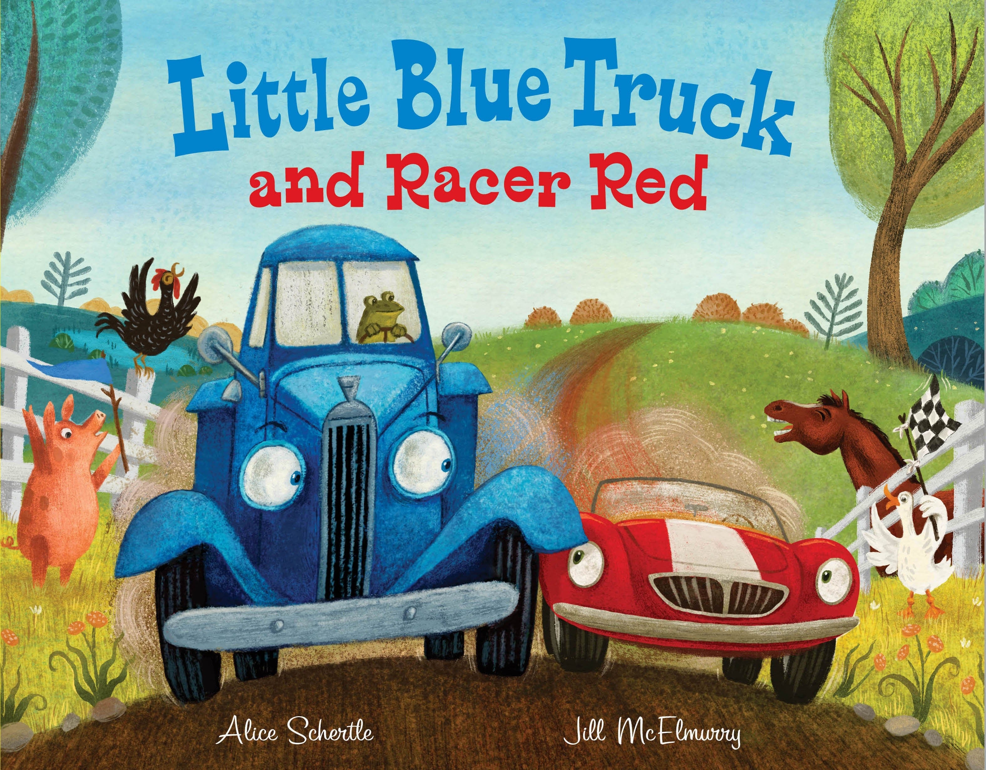 Little Blue Truck and Racer Red Exciting Race Adventure