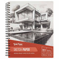 Brea Reese Spiral-Bound Sketch Pad, 80 Sheets 9x12 Inch, 60 lb Acid-Free Paper