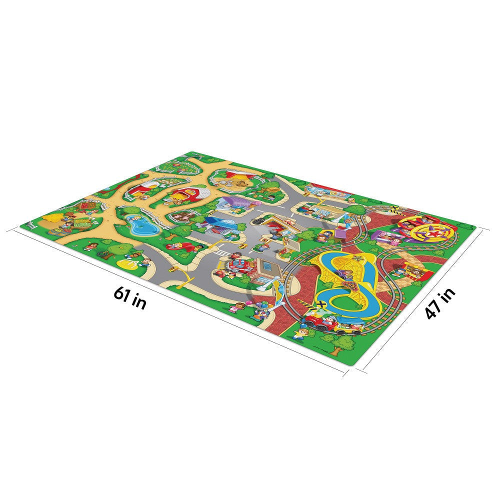 Fisher-Price Imaginmat Jumbo Playmat with Cocomelon Cars, 47 x 61 inches