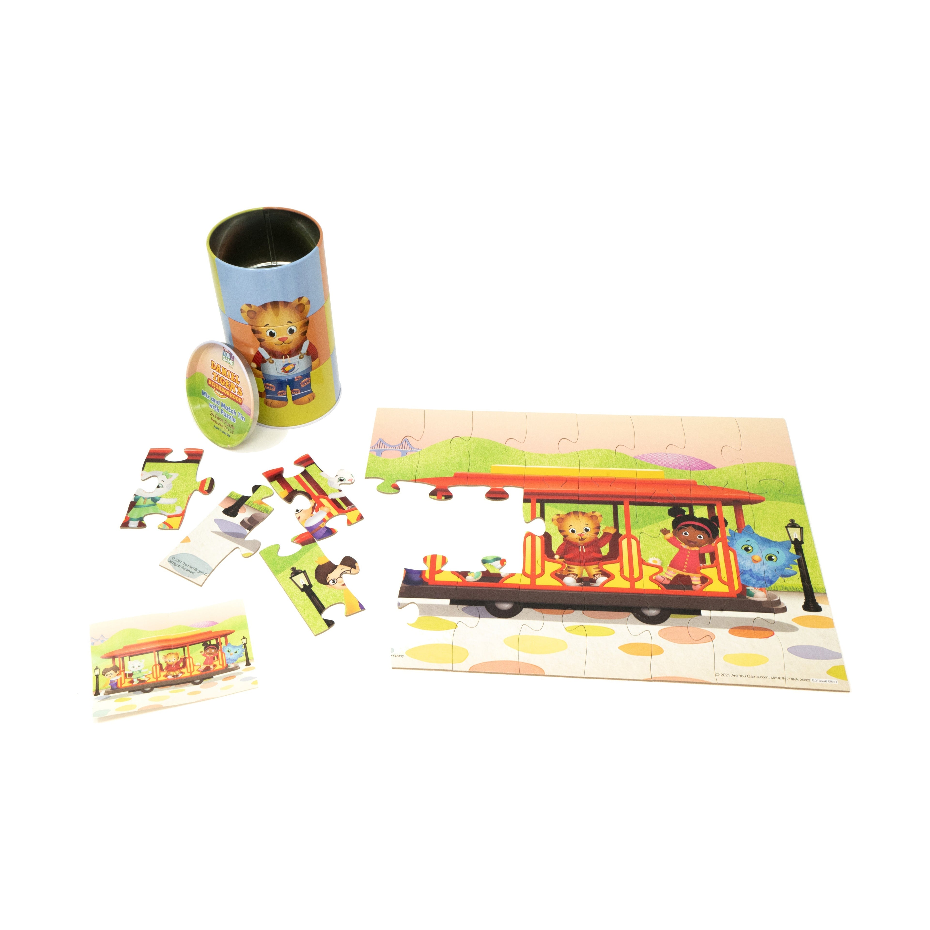 Daniel Tiger's Neighborhood 24-Piece Mix And Match Tin Puzzle