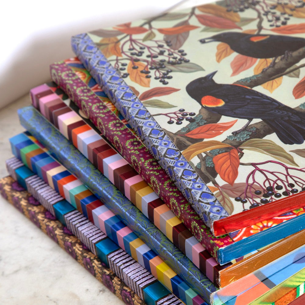 eeBoo Piece & Love Autumn Blackbirds Gilded Journal - Hardcover Diary